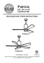 Предварительный просмотр 1 страницы Atlas fan company PA3-CR Instructions Manual