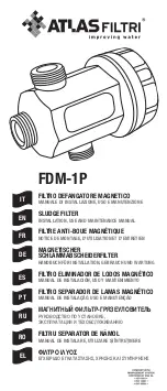 Atlas Filtri FDM-1P Instructions For Installation, Use And Maintenance Manual preview