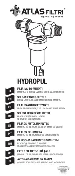 Atlas Filtri HYDROPUL Instructions For Installation, Use And Maintenance Manual preview