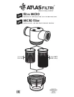 Preview for 1 page of Atlas Filtri Micro Instructions For Installation, Use And Maintenance Manual