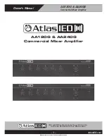 Atlas IED AA120G Owner'S Manual preview