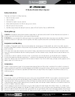 Atlas IED IP-PM8GD Install Sheet preview