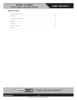 Предварительный просмотр 2 страницы Atlas IED IPUSBD-1 Install Instructions Manual