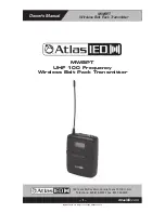 Atlas IED MWBPT Owner'S Manual предпросмотр