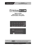 Предварительный просмотр 1 страницы Atlas IED TSD-DA28 Owner'S Manual