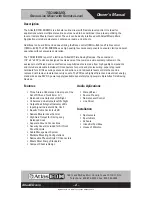 Preview for 2 page of Atlas IED TSD-MIX32RL Owner'S Manual