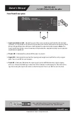 Preview for 3 page of Atlas IED TSD-PA122G Owner'S Manual