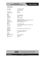 Preview for 10 page of Atlas IED TSD-PA252G Owner'S Manual