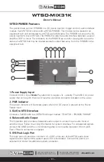 Preview for 11 page of Atlas IED WTSD-MIX31K Owner'S Manual