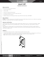 Atlas LED ALA10T Installation Instructions Manual preview