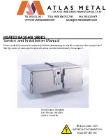 Preview for 1 page of Atlas Metal HB Series Service And Installation Manual