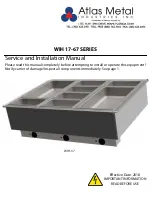 Atlas Metal WIH 17-67 SERIES Service And Installation Manual preview