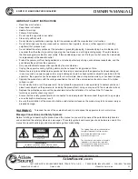 Preview for 3 page of Atlas 31 Band Graphic Equalizer EQM131 Owner'S Manual