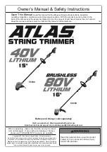 Atlas 56936 Owner'S Manual & Safety Instructions preview
