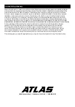 Preview for 20 page of Atlas 56992 Owner'S Manual & Safety Instructions