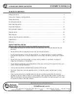 Preview for 2 page of Atlas AA120 Owner'S Manual