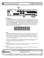 Preview for 10 page of Atlas AA120 Owner'S Manual