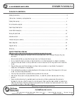 Preview for 2 page of Atlas AA120M Owner'S Manual