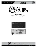 Atlas AA50PHD Owner'S Manual preview