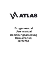 Preview for 1 page of Atlas KFS 260 User Manual