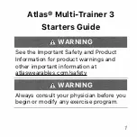 Preview for 3 page of Atlas Multi-Trainer 3 Starter Manual