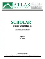 Preview for 1 page of Atlas Scholar 12X12 Assembly Instructions Manual