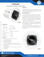 Atlas Strategy Series II FAP40T Specifications preview