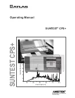 Atlas SUNTEST CPS+ Operating Manual preview