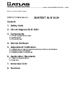 Preview for 1 page of Atlas SUNTEST XLS Service Manual