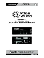 Atlas TSD-MIX31RL Owner'S Manual preview