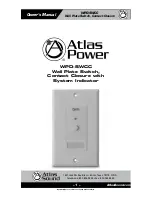 Atlas WPD-SWCC Owner'S Manual preview