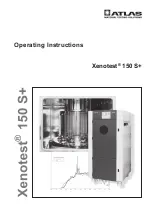 Preview for 1 page of Atlas XENOTEST 150 S+ Operating Instructions Manual