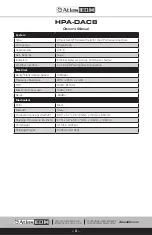 Preview for 8 page of AtlasIED HPA-DAC8 Owner'S Manual