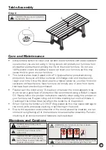 Preview for 8 page of Atleisure 1372975 Assembly & Care Instructions