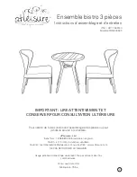 Preview for 7 page of Atleisure 1500140 Assembly & Care Instructions