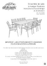 Preview for 6 page of Atleisure 1900656 Assembly & Care Instructions