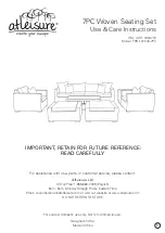 Atleisure 1900770 Use & Care Instructions Manual preview