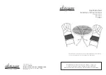 Atleisure 3pc Bistro Set FRN-015265 Assembly And User'S Manual preview