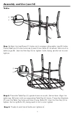 Предварительный просмотр 5 страницы Atleisure 3PC Swivel Chat Set FRN-106180 Assembly & Care Instructions