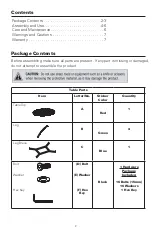 Preview for 2 page of Atleisure 5PC Swivel Dining Set FRN-102030 Assembly & Care Instructions