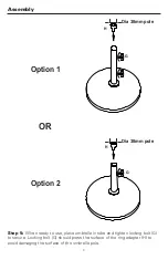 Preview for 4 page of Atleisure BSE-M64845 Assembly & Care Instructions