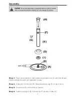 Preview for 3 page of Atleisure M51776 Assembly & Care Instructions