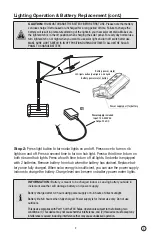 Preview for 9 page of Atleisure Seasons Sentry UMB-955258 Series Assembly, Care & Use Manual