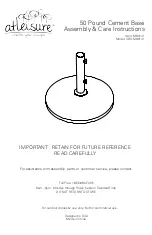 Atleisure UBS-M80141 Assembly & Care Instructions preview