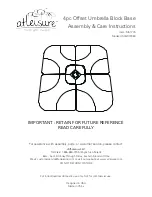 Atleisure UMB-901950 Assembly & Care Instructions preview