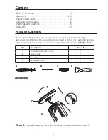 Preview for 2 page of Atleisure UMB-952600 Assembly & Care Instructions