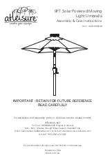 Preview for 1 page of Atleisure UMB-M60049 Assembly & Care Instructions