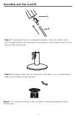 Preview for 4 page of Atleisure UMB-M60049 Assembly & Care Instructions