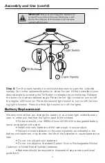 Preview for 5 page of Atleisure UMB-M60049 Assembly & Care Instructions