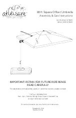 Preview for 1 page of Atleisure UMB-M70629 Assembly & Care Instructions